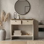 Hanah Home Modera Aparador Travertino y Nogal Veneciano